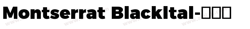 Montserrat Blackltal字体转换